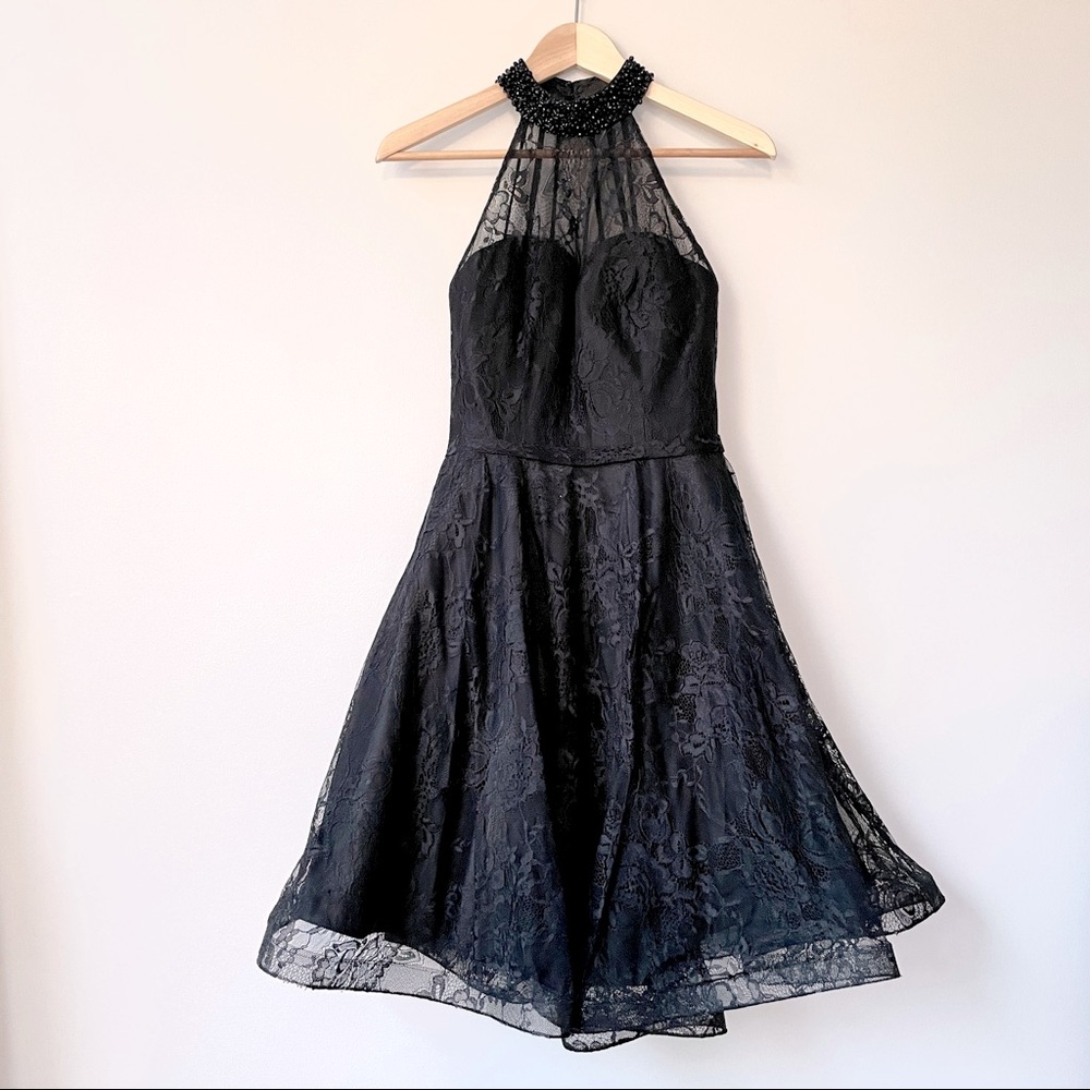 NWOT MAC DUGGAL Halter Cocktail Dress, 4
